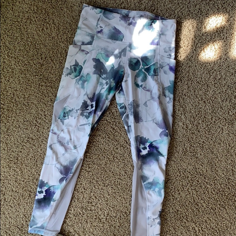 Athleta Flower Print Crop Pant